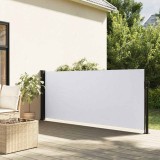 Cumpara ieftin Copertină laterală retractabilă, alb, 120 x 600 cm