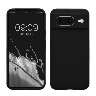 Husa Kwmobile pentru Google Pixel 8, Negru, Silicon, KWM000020JF001C foto