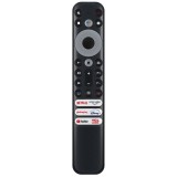 Telecomanda pentru Smart TV TCL RC902V FMR2, x-remote, functie vocala, Netflix, YouTube, Disney+, Prime Video, Globoplay, Negru