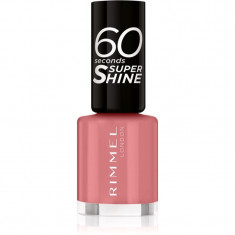 Rimmel 60 Seconds Super Shine lac de unghii culoare 235 Preppy In Pink 8 ml