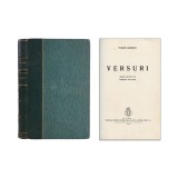 Tudor Arghezi, Versuri, 1936, exemplar numerotat - Cu dedicație