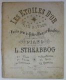 LES ETOILES D &#039;OR , QUADRILLE pour le piano par L. STREABBOG , CCA. 1900 , PARTITURA