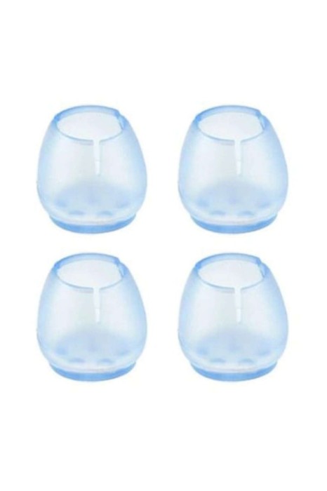Set 4 Protectii pentru Picioare Scaune si Parchet, M, diametru 21-25 mm
