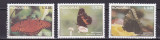 Honduras 1992 fauna fluturi MI 1142-1144 MNH, Nestampilat