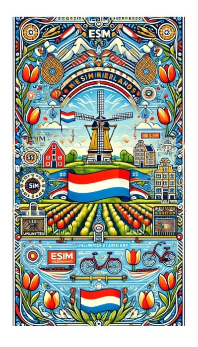 eSIM Netherlands, Unlimited Standard, 15 Days