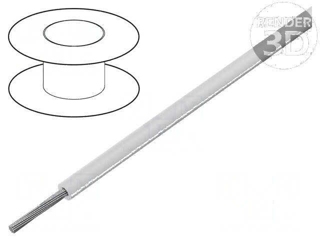 Cablu &Ouml;LFLEX&reg; HEAT 260 SC 1x16AWG Cu PTFE alb