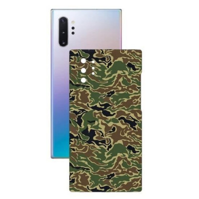 Set Folii Skin Acoperire 360 Compatibile cu Samsung Galaxy Note 10 Plus (Set 2) - ApcGsm Wraps Camo Green foto