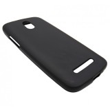 Husa silicon neagra (cu spate mat) pentru HTC Desire 500 / 509D