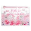 Portfard PVC, Model Smiles Are Always in Fashion, Fermoar Roz, Florale, Dimensiuni 21.5x15.5 cm, Oem