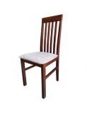 Scaun de living si bucatarie, DM1 Tilo din lemn masiv fag, tapiterie stofa, 120 kg, 96x43x40 cm, Nuc