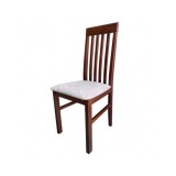 Scaun de living si bucatarie, DM1 Tilo din lemn masiv fag, tapiterie stofa, 120 kg, 96x43x40 cm, Nuc