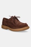 Camper pantofi de piele &icirc;ntoarsă Norman culoarea maro, K100999-004
