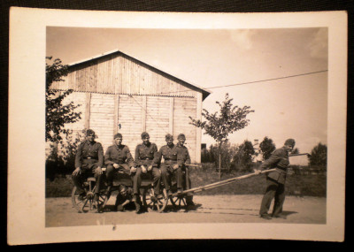 P106 FOTOGRAFIE RAZBOI WWII MILITARI GERMANI WEHRMACHT 9,3/6,5cm foto