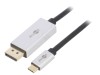 Goobay Cablu adaptor USB-C la DisplayPort 1.4, 8K UHD, HDR, 3m, Contacte Aurite