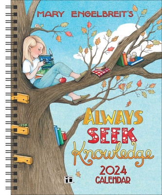 Mary Engelbreit&amp;#039;s 12-Month 2024 Monthly/Weekly Planner Calendar: Always Seek Knowledge foto