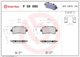 BREMBO P 59 060 PRIME LINE set placute frana,frana disc