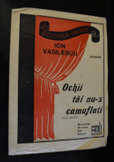 Partitura Ochii tai nu-s camuflati Ion Vasilescu Societatea Romana Bucuresti foto