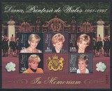 Moldova 1998 Mi 282/86 bl 17 MNH - 1 an de la moartea Printesei Diana, Nestampilat