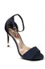 PDS71-44 Sandale matte cu toc auriu, 37