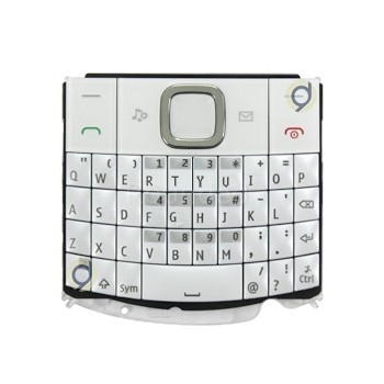 Tastatură QWERTY Nokia X2-01 Albă foto