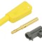 Conector Banană 4mm 19A 1kV Galben Izolat