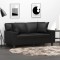 vidaXL Perne decorative, 2 buc., negru, 40x40 cm, piele ecologică 349479