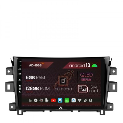 Navigatie Nissan Navara (2015+), Android 13, B-Octacore 6GB RAM + 128GB ROM, 10.1 Inch - AD-BGB10006+AD-BGRKIT163 foto