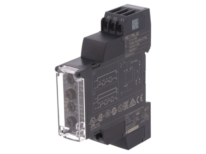 Timer digital 0,1s-100h SPDT 12V