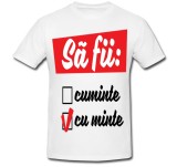 Cumpara ieftin Tricou &quot; Cuminte / cu minte &quot;