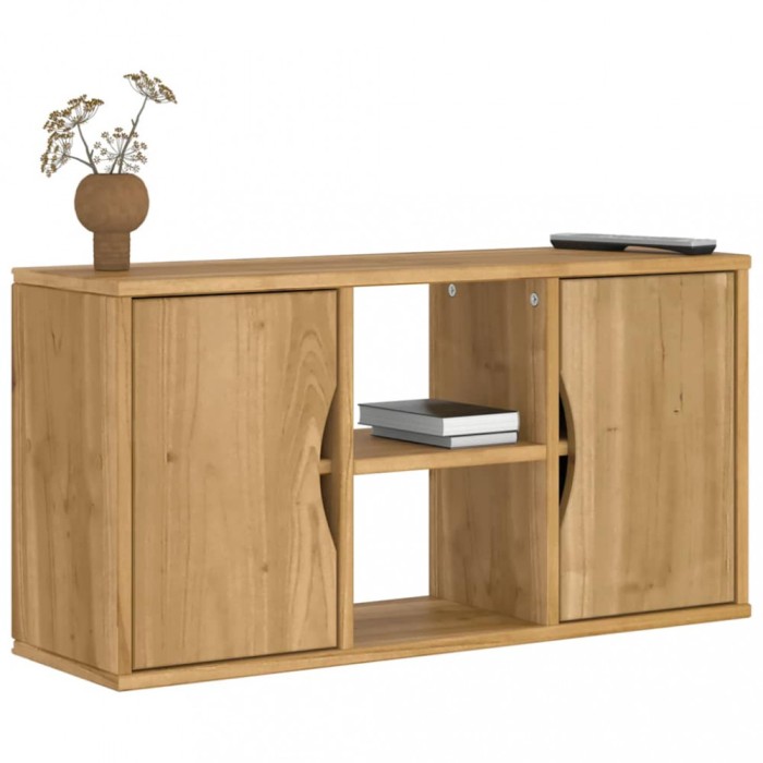 Gossi dulap tv &bdquo;odda&rdquo; 79x24x40 cm din lemn masiv de pin