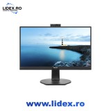 Monitor LED IPS Philips 23.8", Full HD, Display Port, Statie de andocare USB-C, Negru