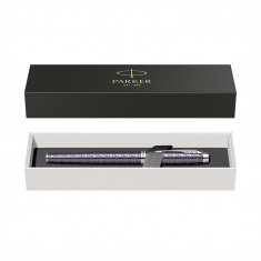 Stilou Parker IM Royal Premium violet cu accesorii cromate foto