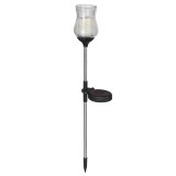 Lampa solara led tip lalea pentru gradina flippy, inaltime 55 cm, material sticla si abs, 2v, abs, 600mah, alb cald
