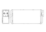 Radiator Incalzire Skoda Favorit/FORMAN, 10.1988-09.1995, motor 1.3, benzina, cutie manuala, fara AC, aluminiu mecanic/plastic, 255x128x60 mm,, Rapid