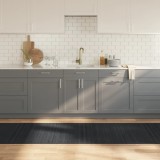 Gossi covor dreptunghiular, gri, 80x500 cm, bambus