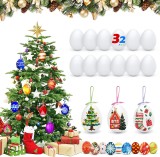 Set de pictura cu 32 oua Cs Cosddi, vopsea acrilica/plastic, multicolor, 6 x 4 cm