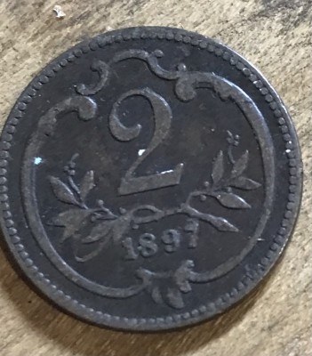 MNDSTR AUT24 Austro-Ungaria 2 hellar 1897 foto