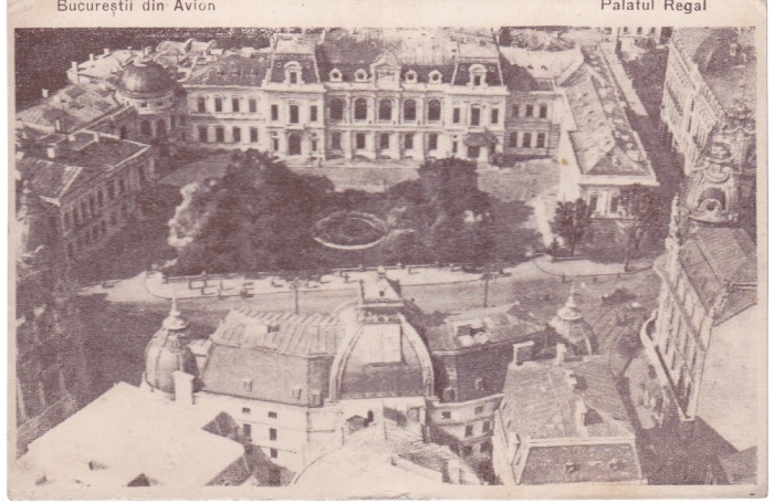 AMS% - ILUSTRATA BUCURESTII DIN AVION , PALATUL REGAL - NECIRCULATA