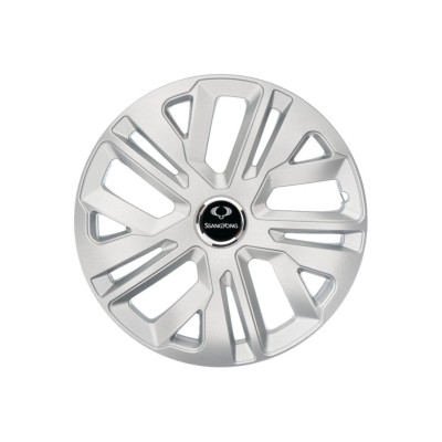 Set 4 Capace Roti 15 inchi (R15) Raven Gri, Compatibile Cu SsangYong foto