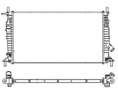 Radiator racire motor Ford C-Max (Dm2), C-Max 2, Focus C-Max, Focus 2 (Da); Mazda 3 (Bk); Volvo C30, C70 2 Cabriolet, S40 2 (Ms), V50 (Mw)