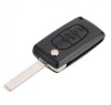 Carcasa cheie cu 3 butoane Topautochei&reg; pentru Citroen C2 C3 C4 C5 C6 Picasso, Fara Brand