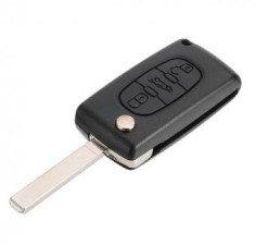 Carcasa cheie cu 3 butoane Topautochei&reg; compatibil cu Citroen C2 C3 C4 C5 C6 Picasso, fara suport de baterie pe spatele carcasei