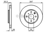 Disc frana PEUGEOT 108 (2014 - 2016) BOSCH 0 986 479 239