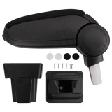vidaXL Cotieră auto, negru, 11,5x32x(30-50) cm ABS