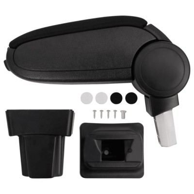 Cotieră auto, negru, 11,5x32x(30-50) cm ABS foto