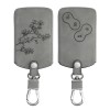 Husa Cheie Auto pentru Renault / Dacia - 4 Butoane - Keyless Go, Piele nabuc, Gri, 48568.12, Kwmobile