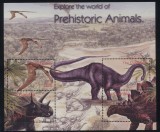 GAMBIA 2003 ANIMALE PREISTORICE DINOZAURI, Nestampilat