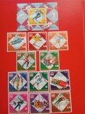 GUINEA ECUATORIALĂ, SPORT INNSBRUCK - COLIȚĂ + SERIE COMPLETĂ MNH
