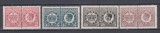 ROMANIA 1947 PORTO DUBLE EMISIUNEA I SERIE MNH, Nestampilat