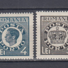 ROMANIA 1947 PORTO DUBLE EMISIUNEA I SERIE MNH
